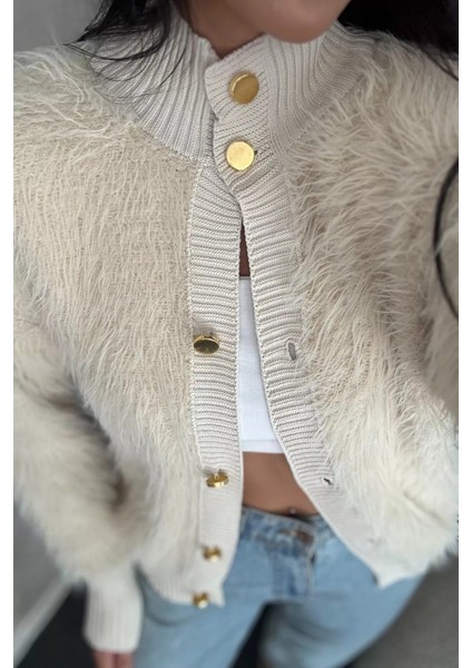 Kadın Sakallı Triko Ceket P-00017983 fırsatları