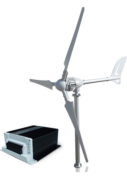 Set İ-700 W 12V/24V/48V Rüzgar Türbini + Hibrit Şarj Kontrol Cihazı Ista-Breeze