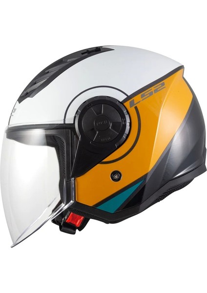 Airflow 2 Cover Yarım Kask Beyaz-Gold L fiyatları