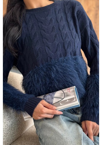 Sakallı Kadın Triko Kazak P-00017981