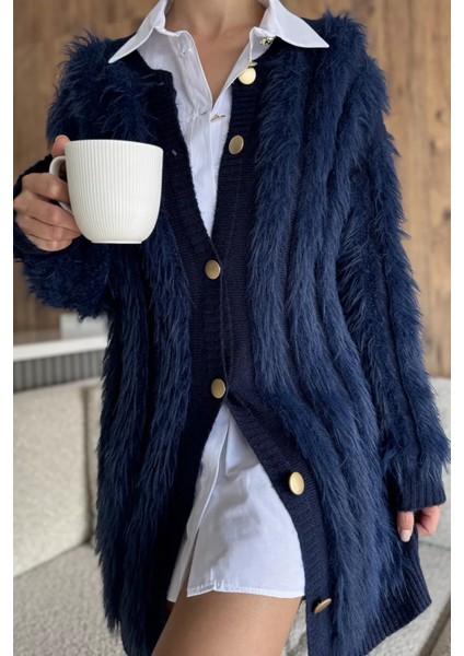 Kadın Sakallı Triko Hırka P-00017978