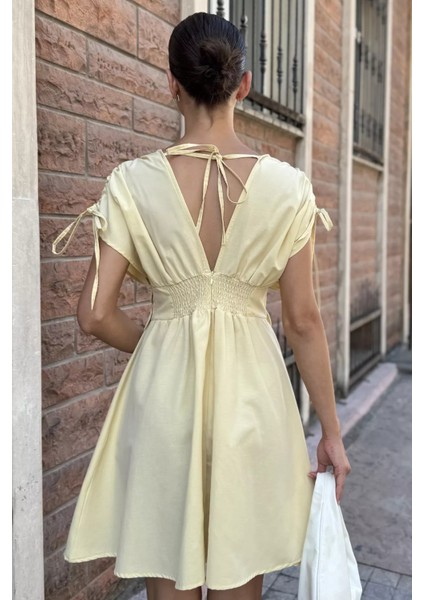 Papatya Aplikeli Kısa Elbise P-00017974 fırsatları