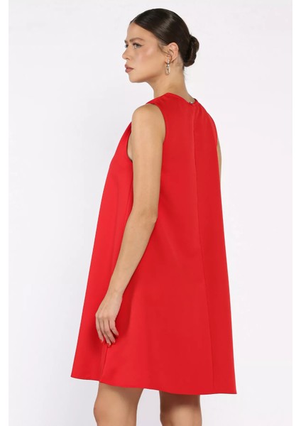 Omuz Tokalı Rahat Kısa Elbise P-00017965 modelleri