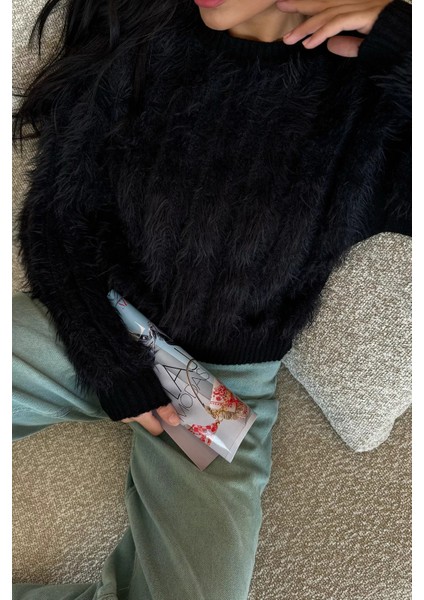 Kadın Sakallı Triko Kazak P-00017980