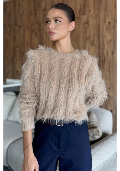 Kadın Sakallı Triko Kazak P-00017980 fırsatları