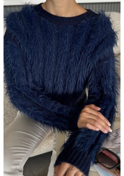 Kadın Sakallı Triko Kazak P-00017980