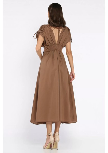 Papatya Aplikeli Kruvaze Elbise P-00017895 modelleri