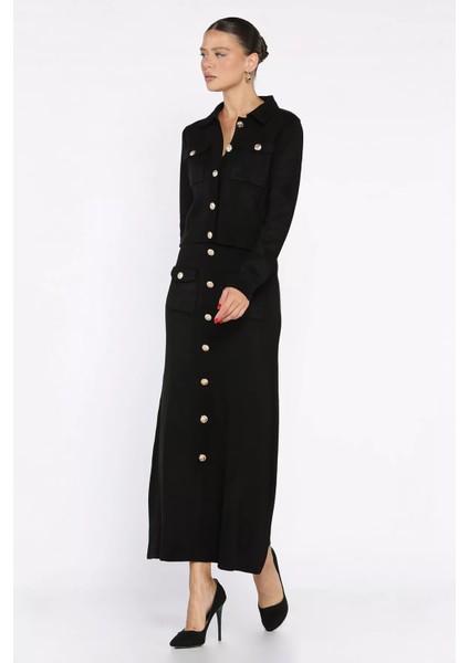 Düğme Detaylı Hırka Etek Triko Ikili Takım P-00017973 fiyatları