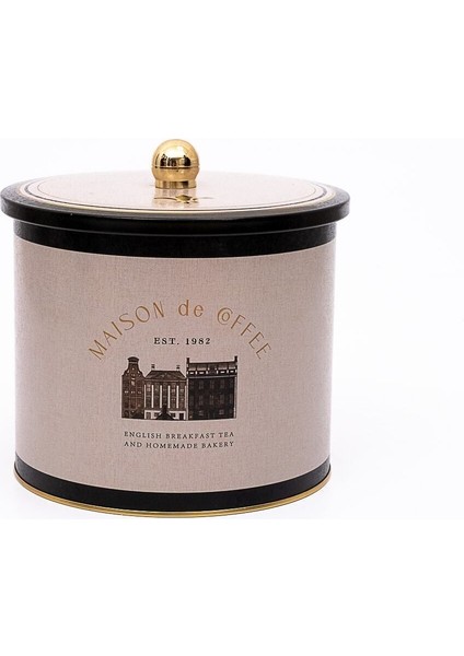 ER146-7F Azura Coffee Desenli Yuvarlak Metal Saklama Kabı 17.5 cm fiyatları