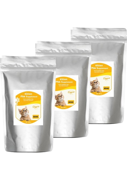 Anne Sütü Destekli Yavru Kedi Süt Tozu 200 gr x 3 Adet