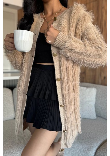 Kadın Sakallı Triko Hırka P-00017978 fiyatları