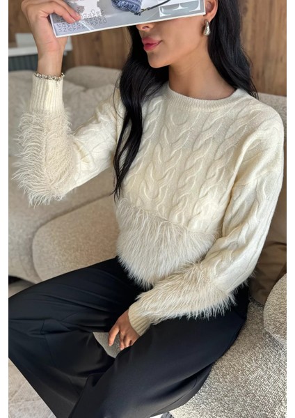 Sakallı Kadın Triko Kazak P-00017981