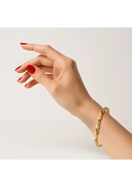 25,00 Gr 22 Ayar İşçiliksiz Paftalı Burma Bilezik Tebp025 modelleri