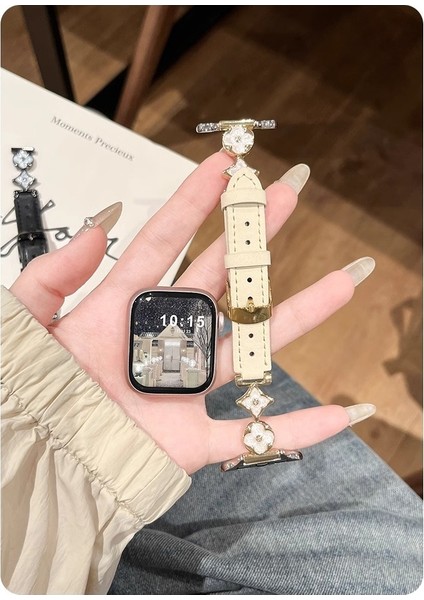 Huawei Watch Fit 4 Pro/fit 4/fit 3 Uyumlu Deri ve Inci Detaylı Kordon