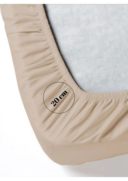 Tek Kişilik Lastikli Pamuklu Çarşaf Gül Kurusu modelleri