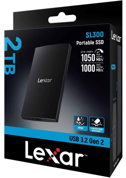 2tb 1050MB/S USB 3.2 Taşınabilir SSD Harddisk LSL30001T