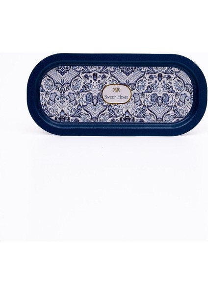 EE168-7N Azulejos Sweet Home Desenli Oval Tepsi 16X35 cm fiyatları