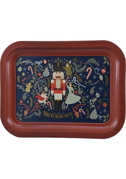 EE161-V1 Tales Nutcracker Desenli Dikdörtgen Tepsi 23X31 cm fırsatları