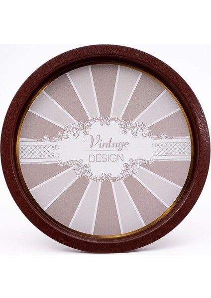 EE197-8B Elegance Burgundy Desenli Yuvarlak Tepsi 31.5 cm fiyatları