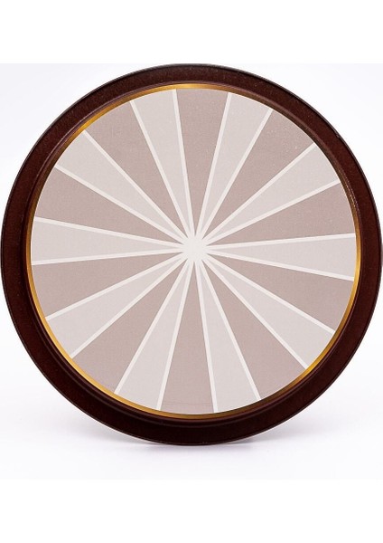 EE197-8B Elegance Burgundy Desenli Yuvarlak Tepsi 31.5 cm fırsatları