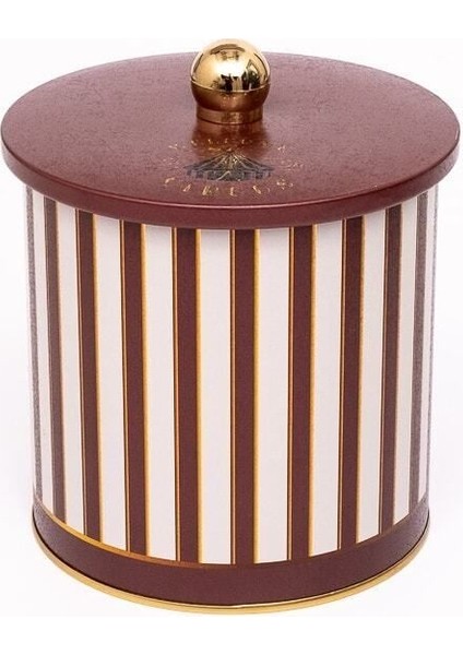 ER143-1F Circus Cream Desenli Yuvarlak Metal Saklama Kabı 14 cm fiyatları