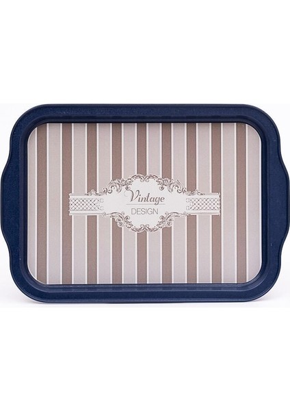 EE162-5B Elegance Blue Desenli Dikdörtgen Tepsi 22X32 cm fiyatları
