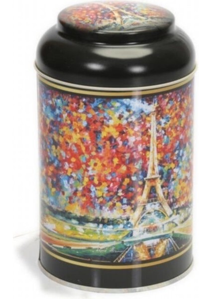 Afremov Paris Desenli Metal Erzak Saklama Kabı 1.4 lt - Çok Renkli modelleri