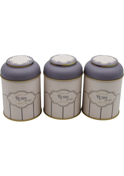 ERB05U6 Silindir Metal Saklama Kabı Ø90 3 Lü Set, Retro fiyatları