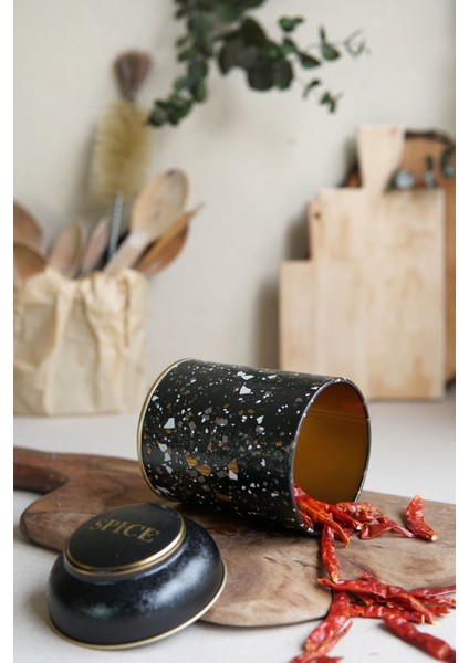 ER080-1H Terrazzo Black Desenli Baharatlık 0,8 Lt