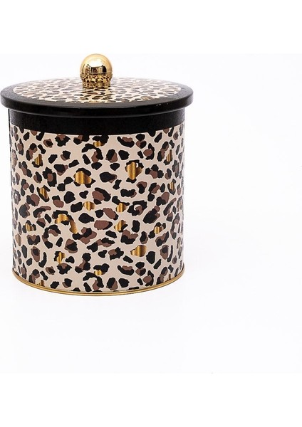 ER143-V4 Leo Desenli Yuvarlak Metal Saklama Kabı 14 cm fırsatları