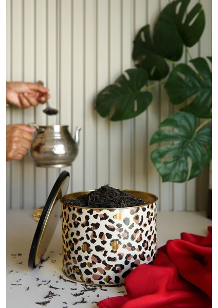 ER145-V4 Leo Desenli Yuvarlak Metal Saklama Kabı 17.5 cm fiyatları