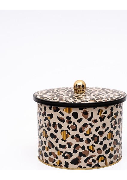 ER145-V4 Leo Desenli Yuvarlak Metal Saklama Kabı 17.5 cm fırsatları