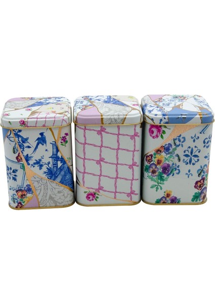 ERB25U5 Kare Metal Saklama Kabı 87X87X125, 3 Lü Set, Kint Sugi fiyatları