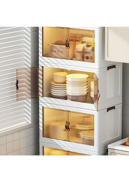 Katlanabilir Modüler Dolap 4'lü 54 cm x 31,7 cm x 127 cm modelleri