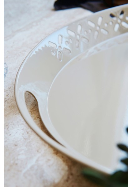 Metal Oval Servis Tepsisi, Büyük Tepsi, Çay Kahve Tepsisi modelleri