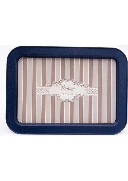 EE169-5B Elegance Blue Desenli Dikdörtgen Tepsi 32X43 cm fiyatları