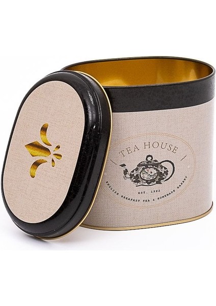 ER004-8F Azura Tea Desenli Oval Metal Saklama Kabı 11X15 cm modelleri