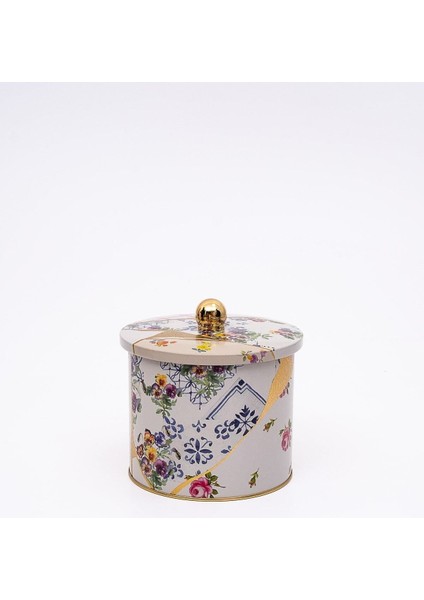 ER142-4I Kint Sugi File Desenli Yuvarlak Metal Saklama Kabı 14 cm fiyatları