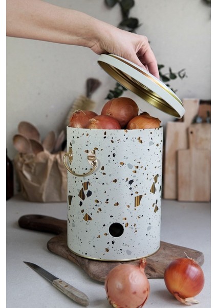ER180-9G Terrazzo Cream Desenli Patates & Soğanlık