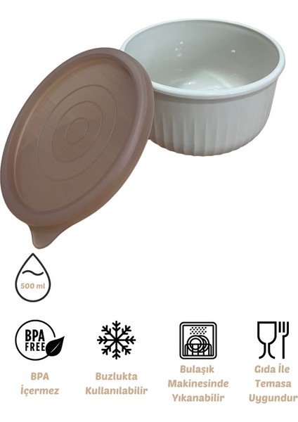 x Vipahmet Vakumlu Saklama Kabı, 0,50 Lt, Kumsal modelleri