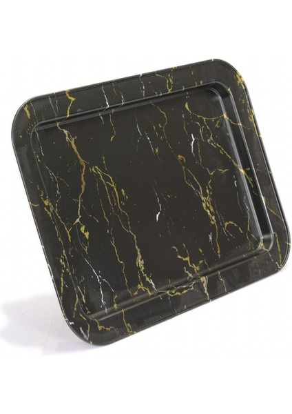EE169-50 Marble Black Desenli Dikdörtgen Tepsi 32X43 cm modelleri