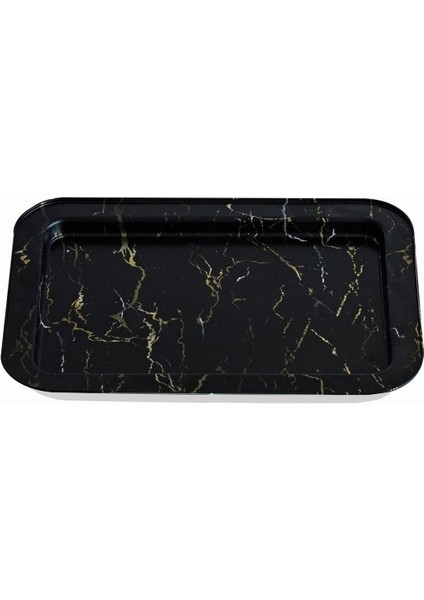EE169-50 Marble Black Desenli Dikdörtgen Tepsi 32X43 cm indirimleri