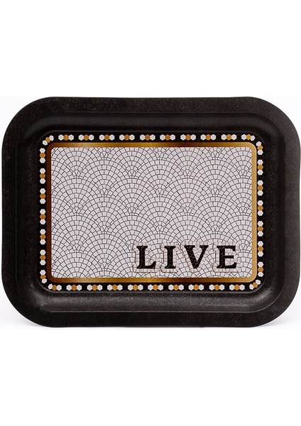 EE161-9D Mosaic Live Desenli Dikdörtgen Tepsi 23X31 cm fiyatları