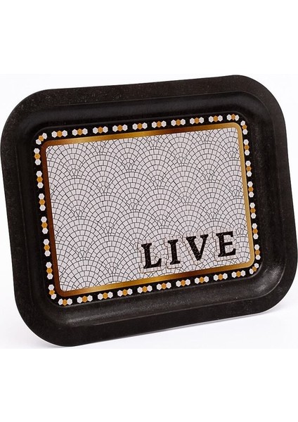 EE161-9D Mosaic Live Desenli Dikdörtgen Tepsi 23X31 cm modelleri