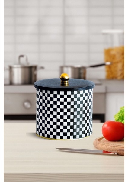 EF146-G8 Metal Yuvarlak Kutu 175 x 155 mm Topuz Kulplu 3.9 lt