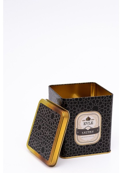 ER024-V2 Trellis Desenli Kare Metal Saklama Kabı 12X12 cm modelleri