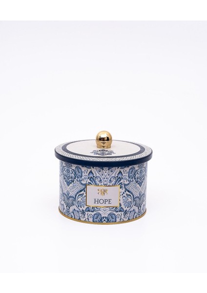 ER141-6E Azulejos Hope Desenli Yuvarlak Metal Saklama Kabı 14 cm fiyatları