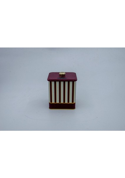 ER023-1F Circus Cream Desenli Kare Metal Saklama Kabı 12X12 cm fiyatları