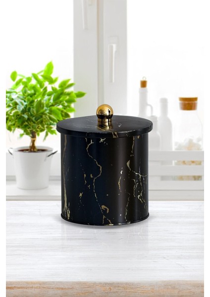 EF143-50 Metal Yuvarlak Kutu 140 x 150 mm Topuz Kulplu 2.4 lt