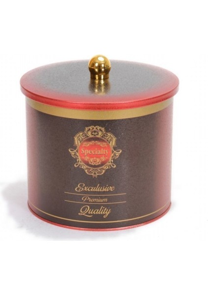 Special Desenli Yuvarlak Çok Amaçlı Metal Erzak Saklama Kabı 3.9 lt - Kırmızı fiyatları